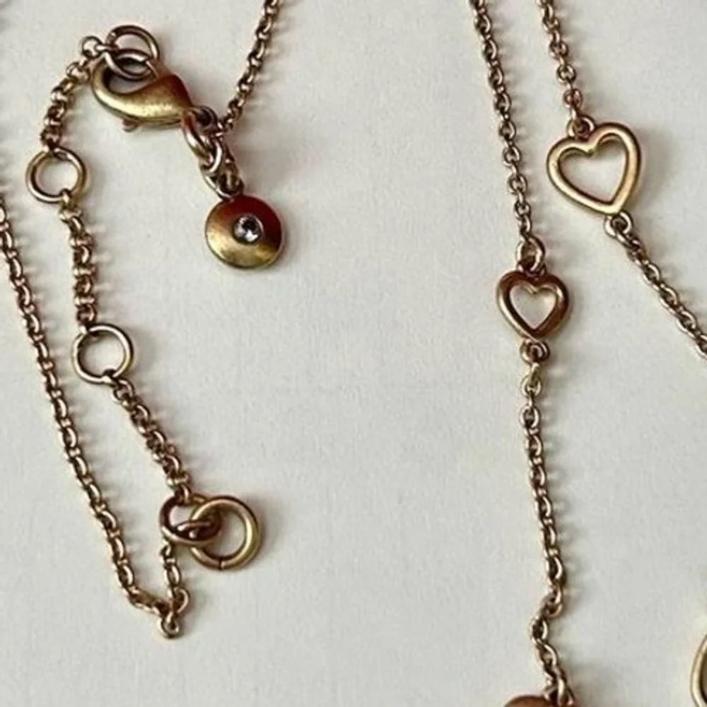 Gloria Vanderbilt Watch J.Crew Necklace Lot Womens OS Gold Black Heart Excellent